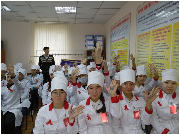 In KGKP "Medical College of the City of Zhezkazgan" within the movement "The City without Drugs" there has taken place the competition of drawings on a subject: "Tell drugs – NO!"